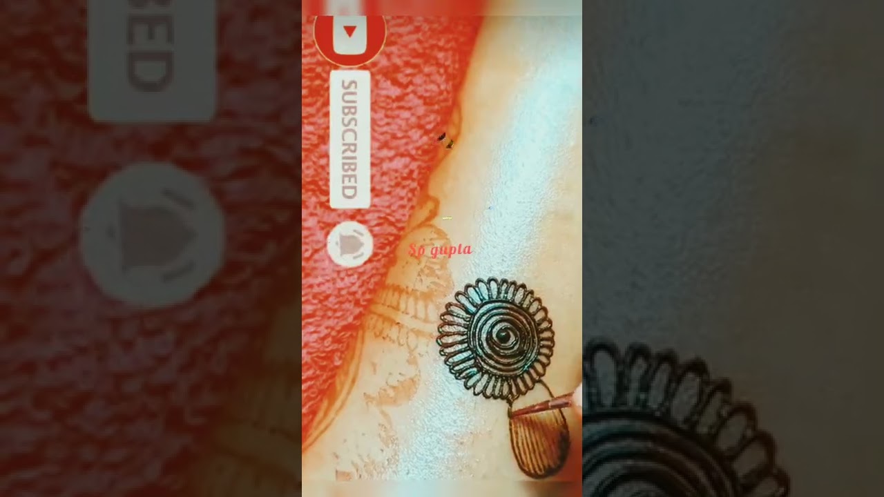 easy mehndi design ❤️🥰 