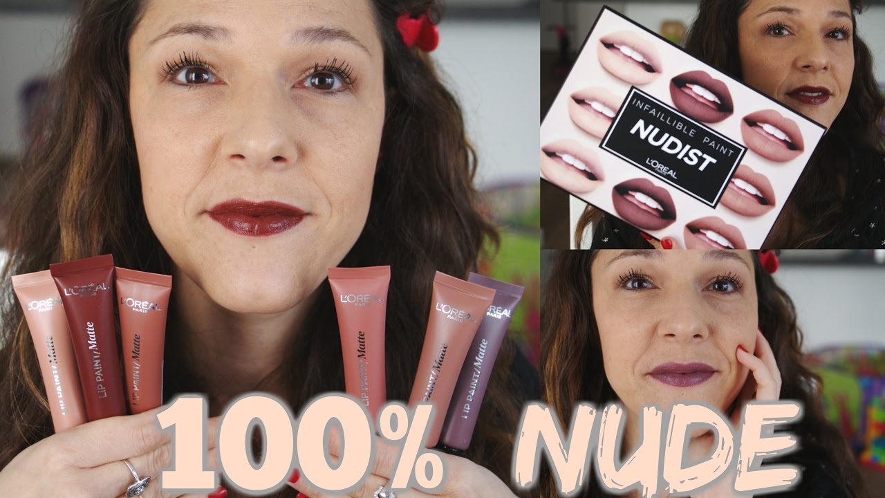 100 Nude Infaillible Lip Paint Et Eye Paint De Loréal