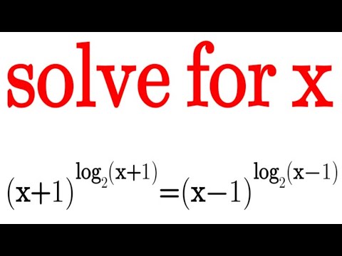 Can you solve this OLYMPIAD LOGARITHMIC EQUATION