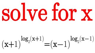 Can you solve this OLYMPIAD LOGARITHMIC EQUATION