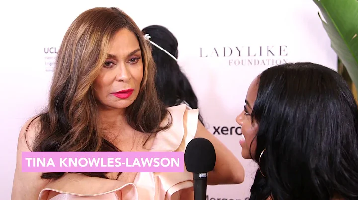 Kennedy-Rue McCullough with Tina Knowles-Lawson