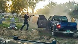 Extreme Police Chase Ends In Chaos At Cemetery