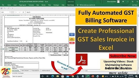 GST BILLING Software in Excel VBA || Create Sales Invoice in Excel