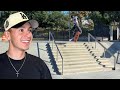 The BIGGEST Stairset At The Skatepark!