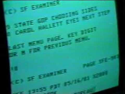 1981 primitive Internet report on KRON