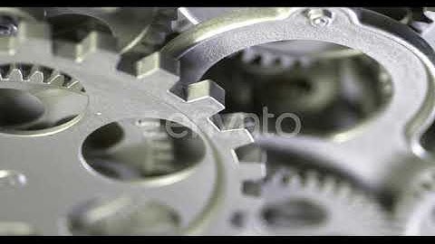 Mechanical Grey Gears Rotation Motion 5 | Stock Footage - Envato elements