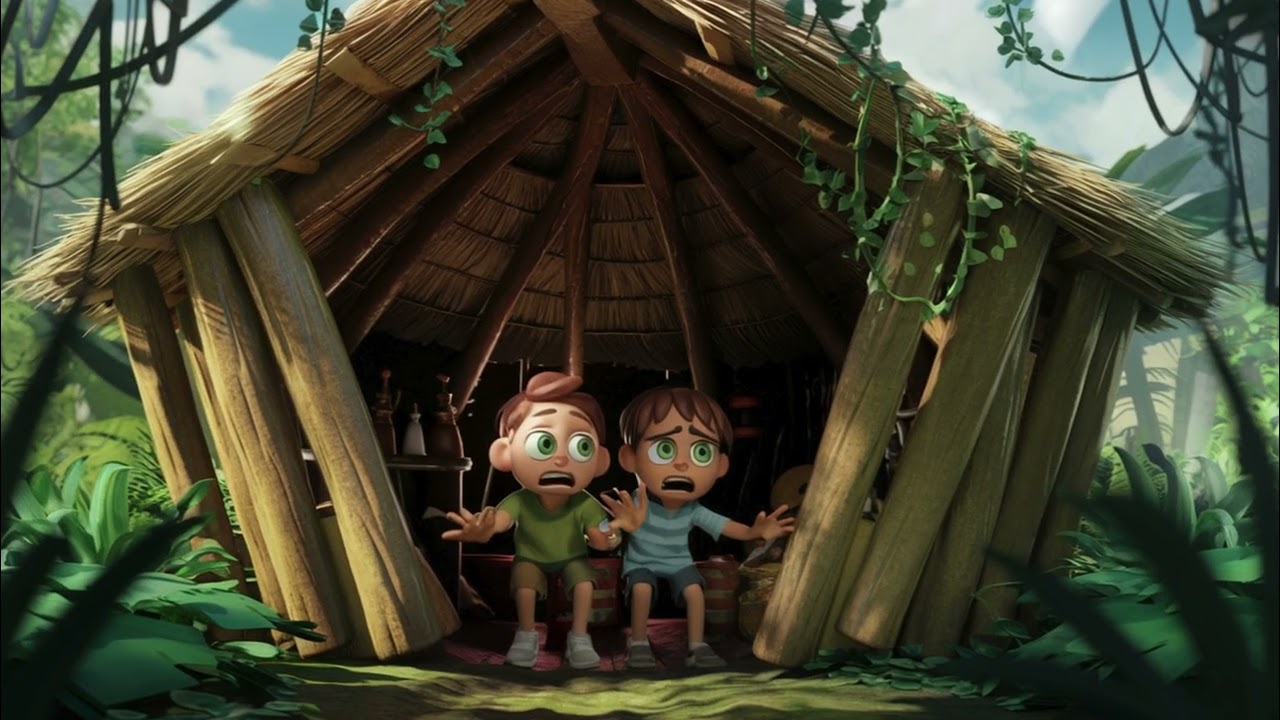 Friends vs. The White Shadow (Horror Story) The Mystery of the Abandoned Jungle Hut 🫂☠️