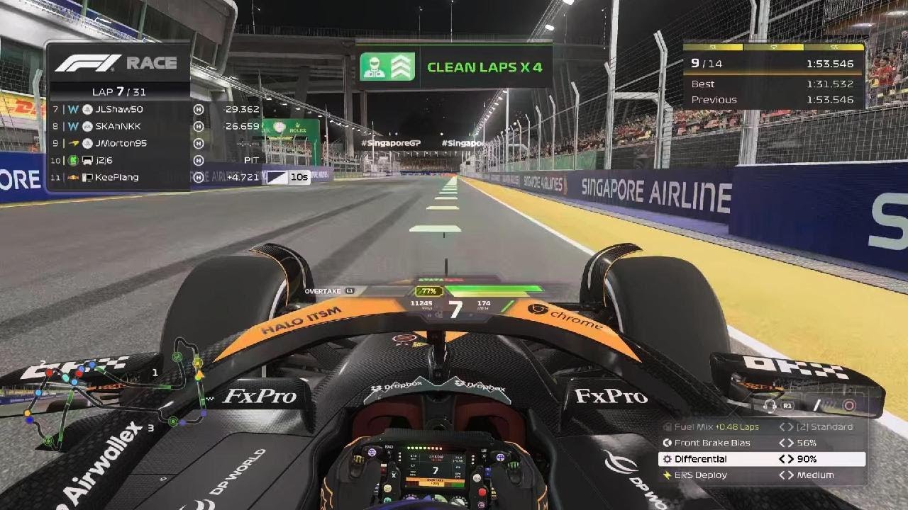 F1 24 Game - AA Racing League - Tier 2 Round 6- Singapore - YouTube