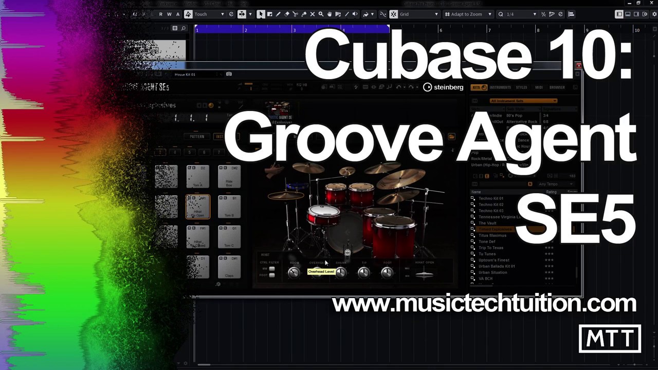 vrijwilliger Realistisch Besmettelijk Cubase 10: Groove Agent SE5 - YouTube