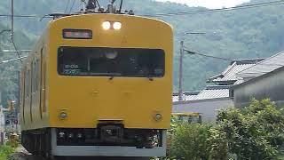 [警笛あり]JR西日本 115系G-04編成 赤穂線 東岡山駅付近通過