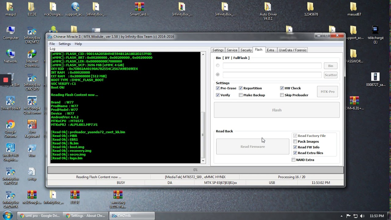 How to Winster W77 Read file mtk 6572a Masud rana