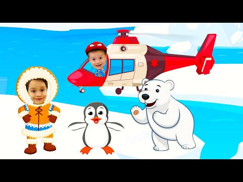 Развивающий мультик для детей Животные Севера детям Песенки Брозаврики