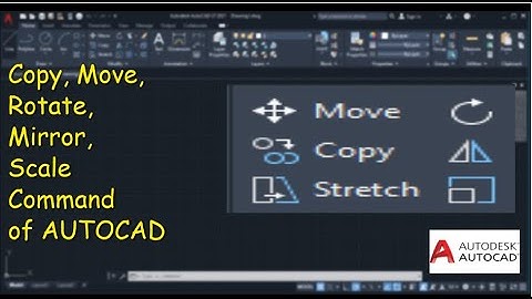 How to use Move, Copy, Scale, Rotate and Mirror Command in AUTOCAD in Bangla