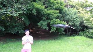 I fly a soap bubble! !　Super slow motion！　 AR Drone performance