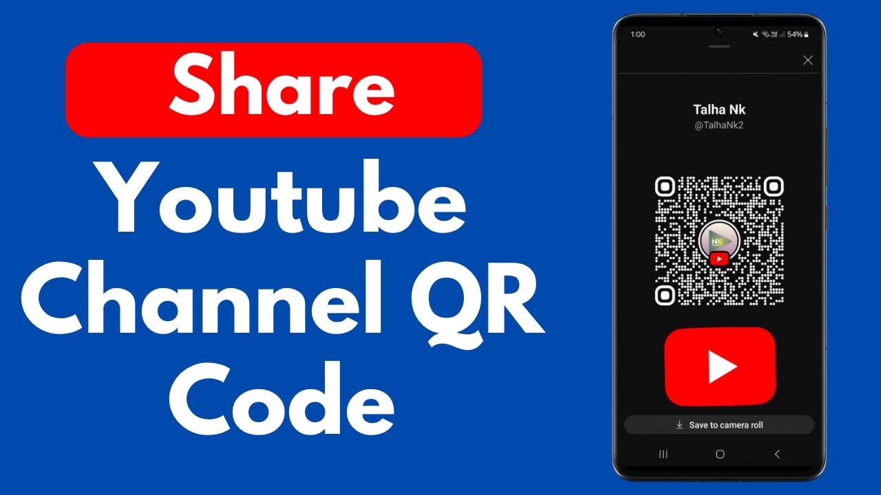How To Share Youtube Channel Qr Code ? - YouTube