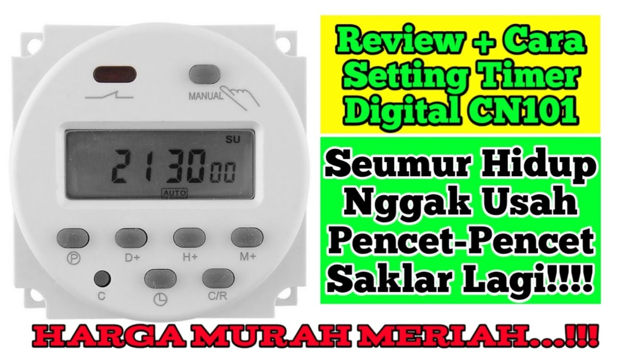 Review dan Cara Setting Timer Digital CN101A || Aquascaper Wajib Punya...