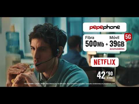 PEPEPHONE | Fibra, Móvil y Netflix incluido... - video from Pepephone