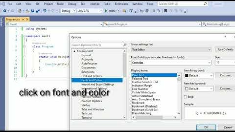 How to increase the font size in Visual studio 2019 #ShortVideo
