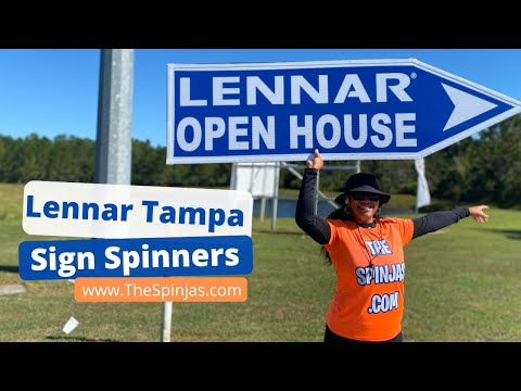 The Spinjas for Lennar Tampa, FL - The Best Sign Spinners in Florida