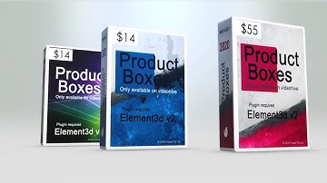 3D Product Box Effect Flip Rotation - After Effects Template