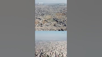Drone footage shows Gaza before and after Israel