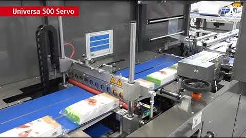 Kallfass Universa 500 Servo High-Speed Side Sealer Shrink Wrapping Sweet Pralines