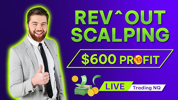$600 profit LIVE trading NQ with Rev^Out Scalping indicator on NinjaTrader 8
