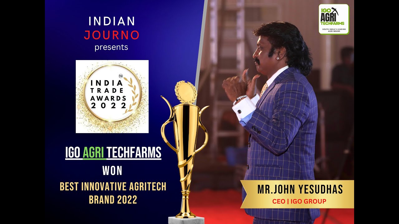 IGO AGRI TECHFARMS was Awarded for The Best Innovative Agri Startup ...