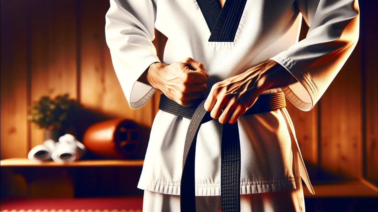 Taekwondo Basics How to tie a belt YouTube
