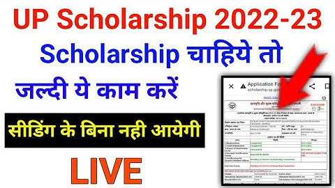 आपके बैंक खाते में छात्रवृत्ति का पैसा नही आ पायेगा इस कार्य के बिना | up scholarship NPCI UID DBT