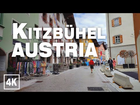 Kitzbühel 2021 AUSTRIA City Walking Tour  🇦🇹  Real Time Virtual Ambience in 4K ASMR