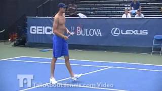 John Isner practice session 8-6-11