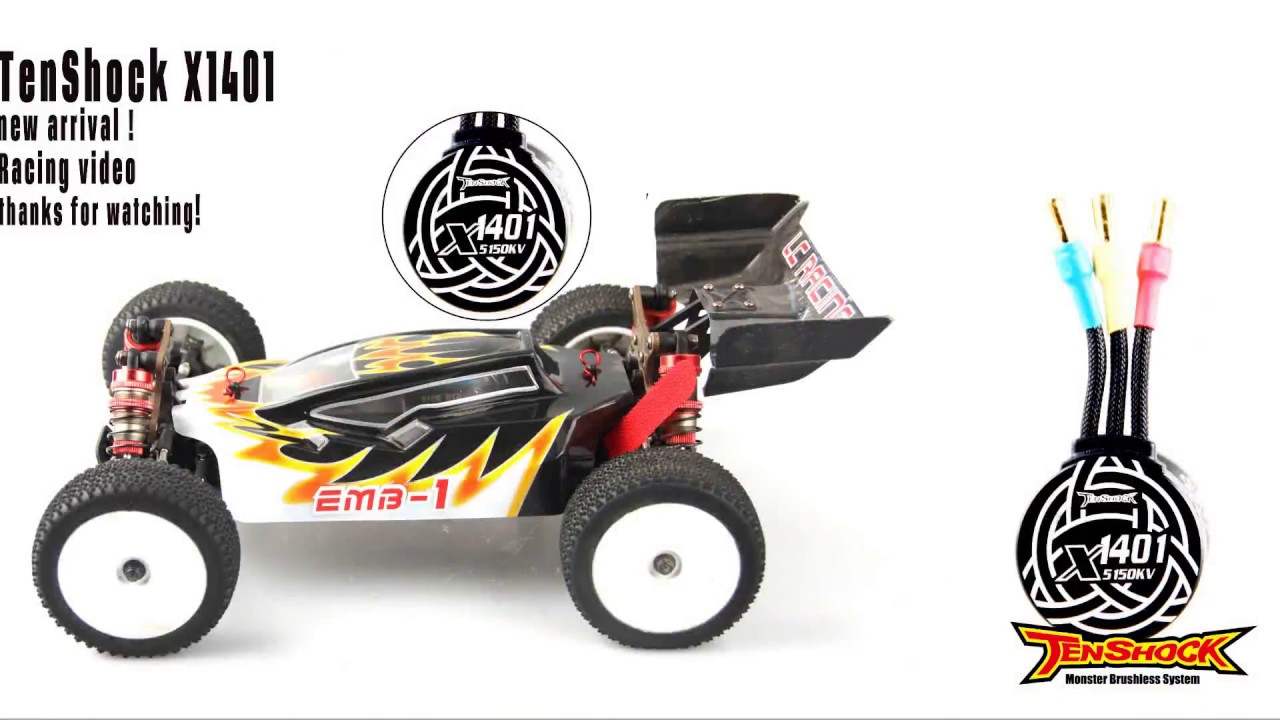 Tenshock X1401 4 pole brushless motor 