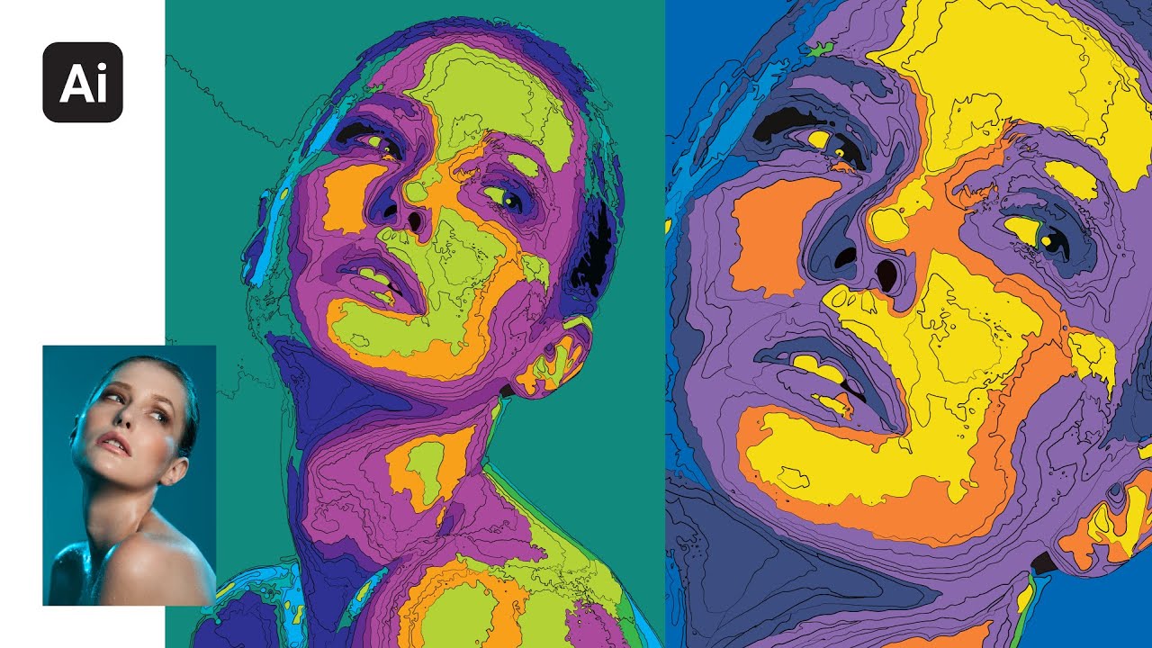 How to Create Image Effect Art with Image Trace in Adobe Illustrator CC ...