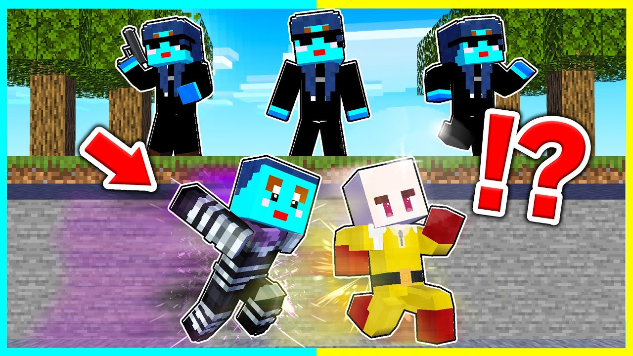 ママにバレずにワンパンマンの力を使ってでチート逃走中🔥【まいくら / マインクラフト】