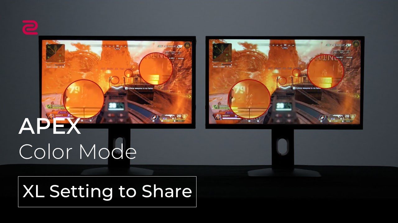 Zowie Xl2546k 2540k 2411k Monitors Release New Color Mode For Apex Legends Youtube