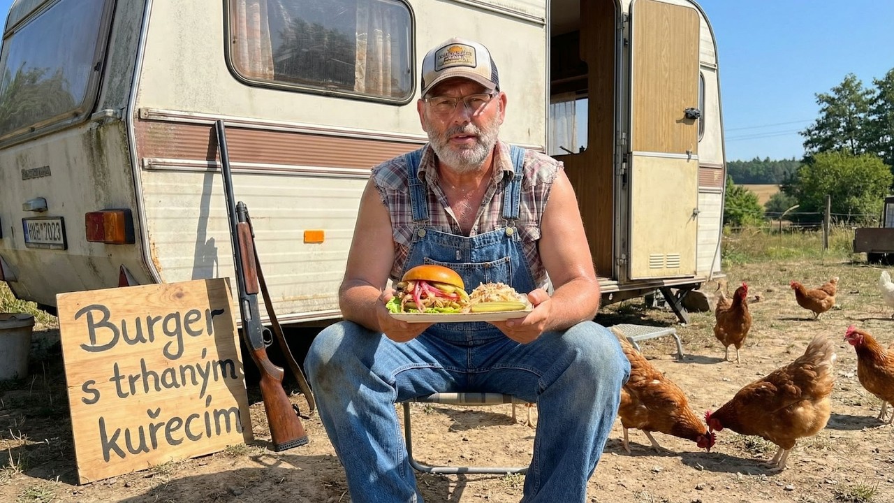 Nejlepší burger s trhaným kuřetem 🔥 Domácí coleslaw krok za krokem 