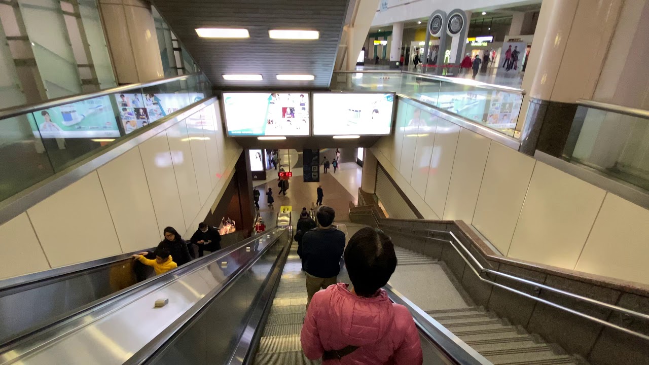 台北捷運 環狀線 Y16板橋站 轉乘 板南線 BL07板橋站 路程景 經4樓高架天橋路段方式