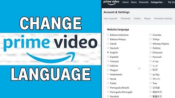 How to Change Language In Amazon Prime Video 2024 (Full Guide)