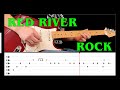 RED RIVER ROCK - Guitar cover with tabs - Johnny and the Hurricanes