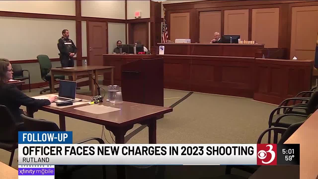 Rutland cop in court over 2023 shooting - YouTube