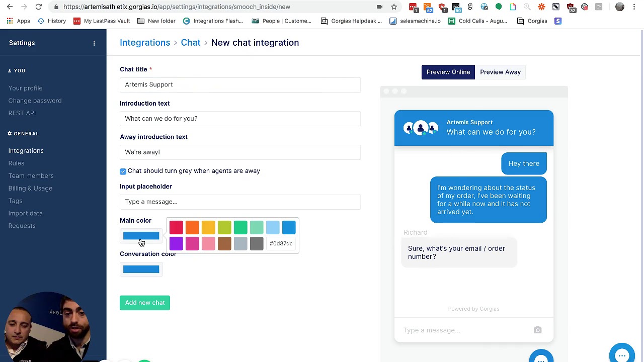 Setting Up Live Chat For Your Shopify Store Gorgias How To Youtube