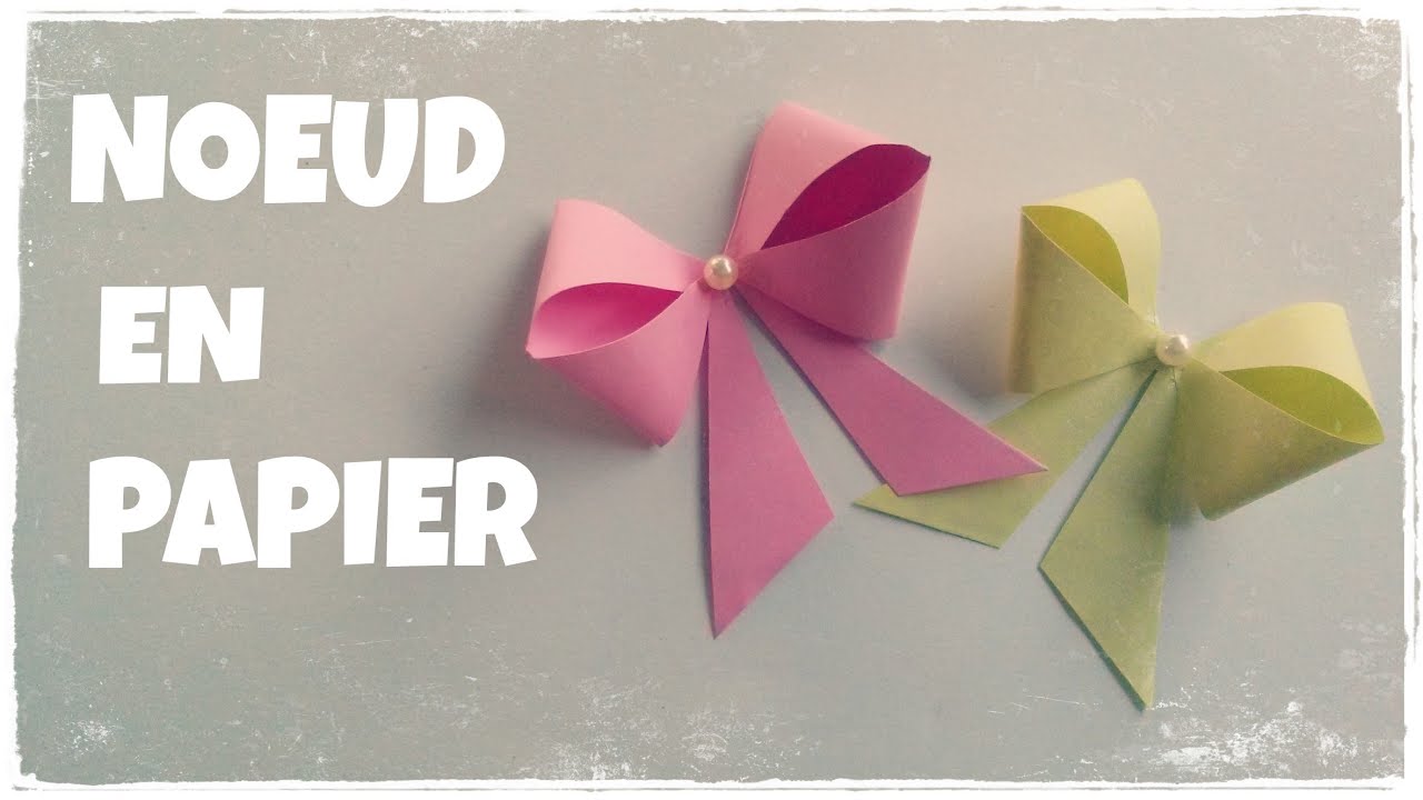 Comment faire un NOEUD en Papier (Facile) - Boite Cadeau Décorée 