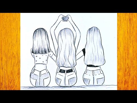 BFF Coloring Pages  Mejores amigas dibujo, Dibujos de amistad faciles,  Dibujos bonitos