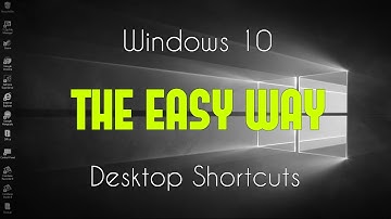 Desktop Shortcuts the Easy Way - Windows 10 Tutorial