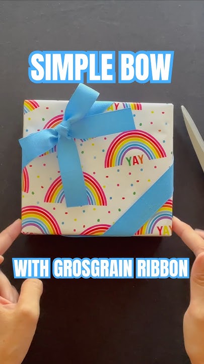 HOW TO MAKE A SIMPLE BOW WITH GROSGRAIN RIBBON! #short #tutorial #howto