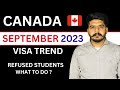 CANADA SEPTEMBER INTAKE 2023 | VISA TREND | REFUSED STUDENTS | WHAT TO DO NEXT