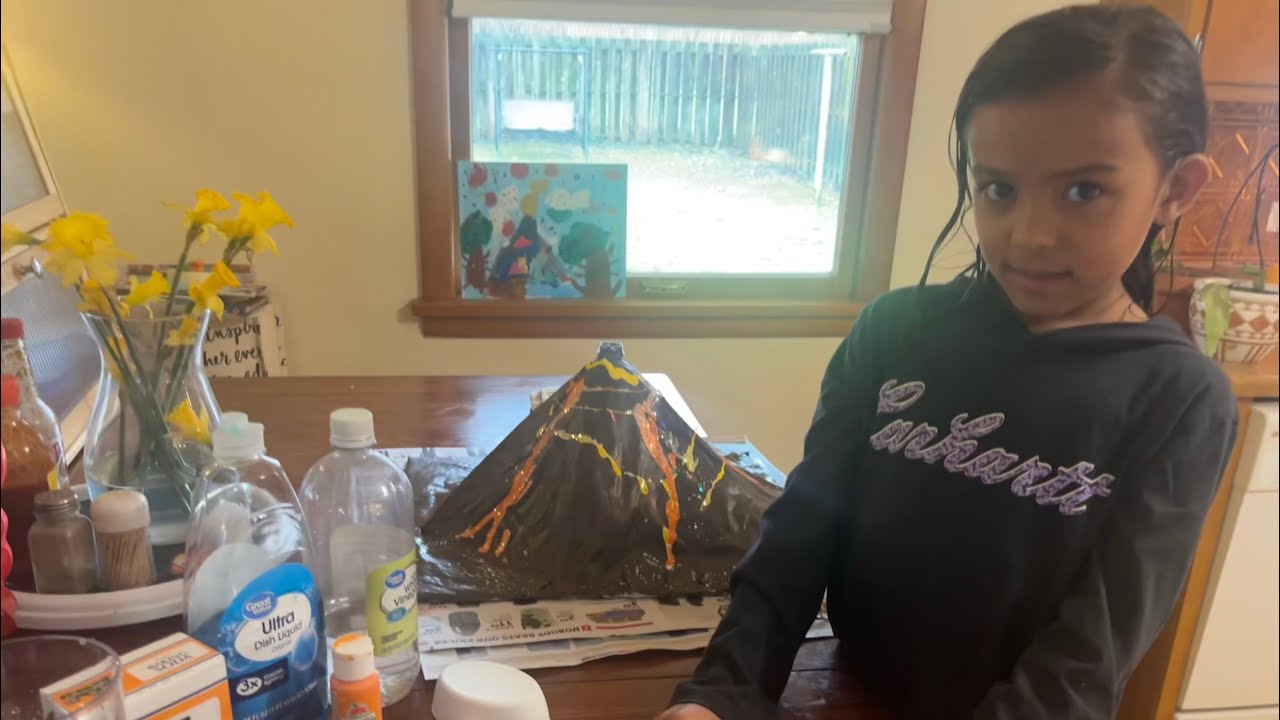Volcano Spring Break We made a volcano explode during the spring break! - YouTube