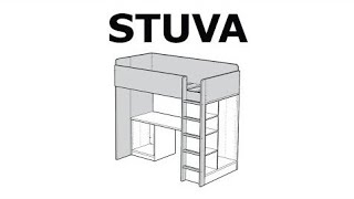 IKEA STUVA How to assemble the STUVA loft bed frame