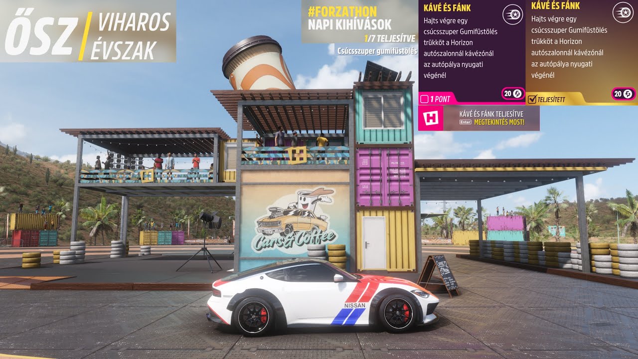 Forza Horizon 5 48 SERIES AUTUMN EARN AN ULTIMATE BURNOUT SKILL AT THE HORIZON CARS @ COFFEE